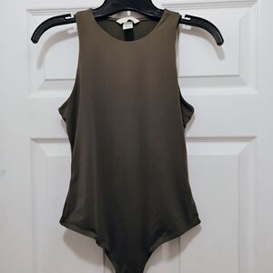 H&M Khaki Sleeveless Bodysuit